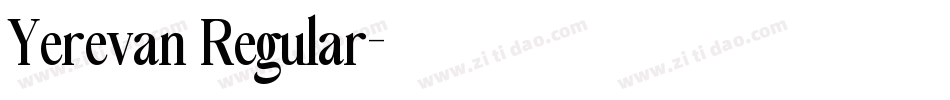 Yerevan Regular字体转换